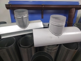 Воронка желоба д.120*100, д.130*100 оцинкованная, RAL